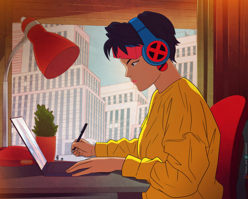 Lo-Fi Girl X-Men Jubilee